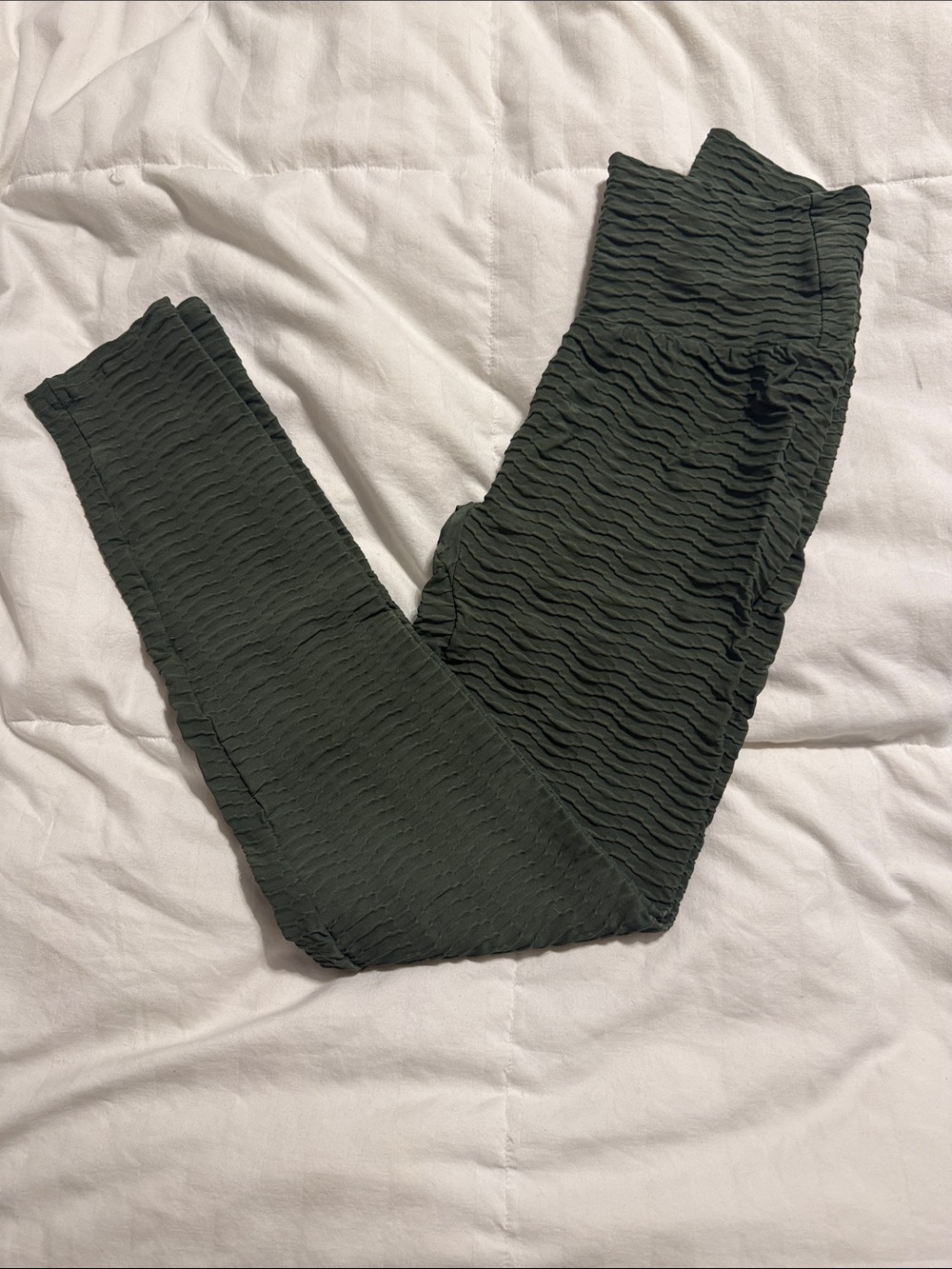 Booty by Brabants -  Dark Green Original Textured Leggings - One Size Fits All